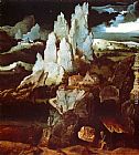 Jerome Canvas Paintings - St. Jerome In A Rocky Landscape
